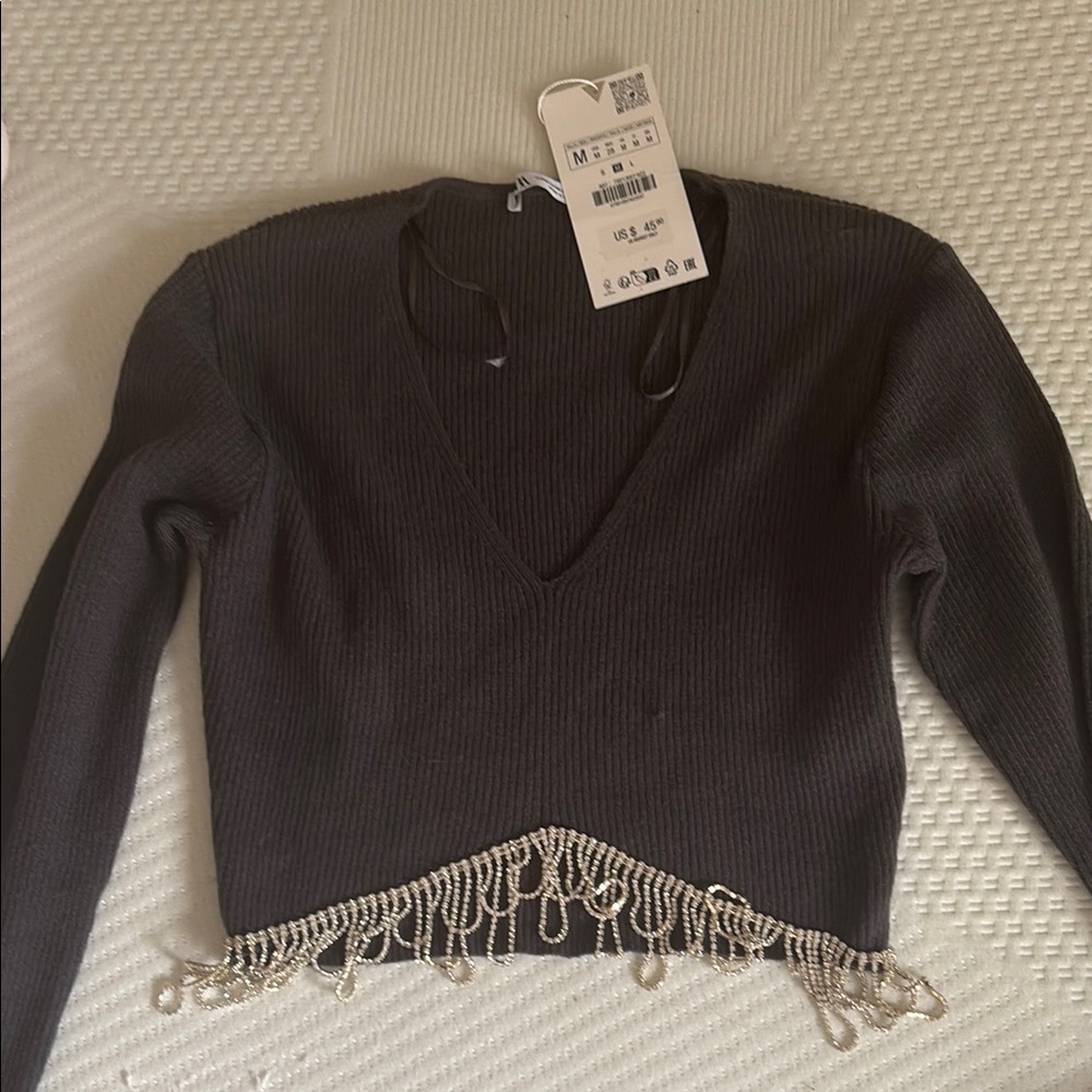 Zara Crop Top Sweater